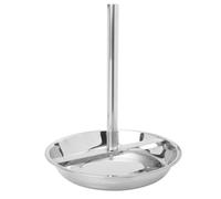 Veemoon Supporto per Barbecue da Esterno in Acciaio Resistente Staccabile Piatto Raccogli Succo 22 CM Griglia per Pollo da Campeggio Stabile