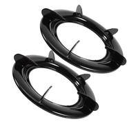 Veemoon Supporto Per Fornello a Gas in Ferro Resistente 2 Pezzi, Griglia Antivento Isolamento Termico Per Cucina Domestica, Porta-pentole Stabile e Compatto Per Risparmio Energetico