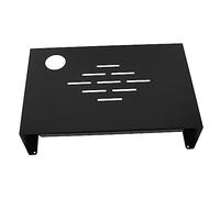 Veemoon Supporto per Monitor in Acciaio Nero, Rialzo per Desktop Elegante e Resistente, Design Salvaspazio e Sollievo per Schiena e Collo, per Ufficio e Casa