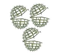 Veemoon Supporto per Topiaria Floreale in Plastica 3 Pezzi, Gabbia per Piante Artificiali a Forma di Palla da 10 Cm, Portaoggetti Decorativo per Giardino, Matrimoni e Arredamento Casa