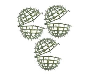 Veemoon Supporto per Topiaria Floreale in Plastica 3 Pezzi, Gabbia per Piante Artificiali a Forma di Palla da 10 Cm, Portaoggetti Decorativo per Giardino, Matrimoni e Arredamento Casa