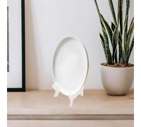 Veemoon Supporto Trasparente per Piatti da Esposizione 4 Pezzi Cavalletti Decorativi Piccoli in Plastica Portapiatti Stabili e Sicuri per Gallerie Ristoranti e Collezioni Personali