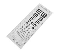 Veemoon Tabella Oculistica Standard Con Misurazione Altezza, Grafico Per Test Vista a Muro Per Uso Domestico Ragazzo Ragazza e Adulti, Materiale Pvc Resistente All'usura