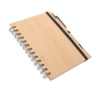 Veemoon Taccuino Spirale Bamboo con Copertina Robusta Blocco Note Compatto per Scrittura e per Scuola Ufficio e Creativi