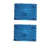 Veemoon Tappetino Da Massaggio Per Agopuntura e Rilassamento - 2 Pezzi in Materiale Antiscivolo - Ideale Per Massaggio Ai Piedi e Agopressione Design Shiatsu Per Benessere e Comfort