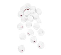 Veemoon Tappi per Vernice Spray e Ugelli per Bombolette Spray, 20 Pezzi Bianchi, Accessori per Graffiti Punta Larga, Kit Ricambio per Verniciatura Fai da Te e Progetti Creativi