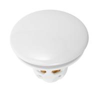 Veemoon Tappo Lavabo in Ceramica con Nucleo Rimbalzante Filtro Antintasamento e Rete in Acciaio Inossidabile Sgocciolatoio Bagno Facile da Pulire Design Pressione per Controllo Acqua