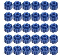 Veemoon Tappo Luer Lock per Ago di Erogazione in Plastica Blu, Set da 50 Pezzi Cappuccio Antigoccia per Applicatori di Colla e Siringhe, Compatibile per Uso Industriale e Laboratorio