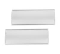 Veemoon Targhe per Porte in Lega di Alluminio 21X8 CM Set da 2 Targhe Segnaletiche in Metallo Fessura Estraibile per Ufficio e Casa Cartelli per Porte D’Ingresso e Stanze