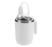 Veemoon Tazza Antisversamento per Anziani con Cannuccia Bicchiere Inossidabile per Bere Sicuro per Utenti e Donne Coppa per Latte e