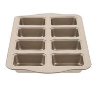 Veemoon Teglia Mini da Forno in Acciaio al Carbonio Cavità Antiaderente per Pane e Dolci Lavabile e Resistente Stampo Rettangolare per Muffin e Focaccia per Colazione e Tè