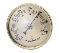 Veemoon Termometro Metallico Rotondo Digitale Per Esterni e Interni Misuratore Di Temperatura Professionale Per Giardino e Laboratorio Facile Da Leggere e Resistente Compatte e Accurato