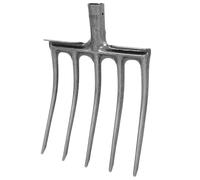 Veemoon Testa della Forcella in Acciaio Resistente 5 Denti per Giardinaggio e Lavoro Agricolo, Forca da Giardino Multifunzionale per Aratura e Allentamento Terreno, Utensile Manuale