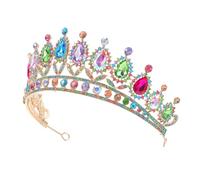 Veemoon Tiara Sposa Cristallo per Matrimoni e Feste Accessori per Principesse Copricapo per Cerimonie e Compleanni Design Raffinato