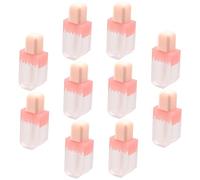 Veemoon Tubetti Di Lucidalabbra Vuoti Trasparenti 10 Pezzi Mini Tubetti Di Balsamo Labbra Da Viaggio in Abs Per Donne Portatili e Ricaricabili