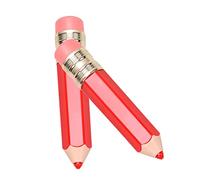Veemoon Tubi per Lucidalabbra Vuoti Rosso 3 Pezzi Design Mini Compatto Riutilizzabile in Plastica Forma Matita per Accessori Trucco Fai da Te Outdoor