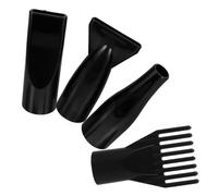Veemoon Ugelli per Asciugacapelli Concentratori in Abs 4 Pezzi Set, Accessori per Toelettatura Animali Domestici, Ugelli Dritti e Diffusori per Cani e Gatti, Attacco per Phon Uso