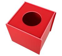 Veemoon Urna per Biglietti della Lotteria Rossa in PVC 20 CM Scatola per Donazioni e Suggerimenti per Feste Contenitore per Commenti e Giochi di Gruppo