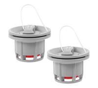 Veemoon Valvola Aria per Kayak e Gommone Gonfiabile 2 Pezzi, Valvola di Sfiato ad Alta Pressione in Pom Tappo a 8 Denti, Compatibile per Canoe, Tavole da Surf e Barche da Pesca,