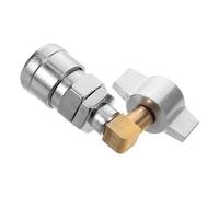 Veemoon Valvola di Accoppiamento Rapido Gomito Integrato per Compressore Aria, Attacco Rapido per Soffiaggio Polvere Camion, Accessorio Pneumatico Resistente per Utensili e Veicoli