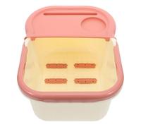 Veemoon Vasca di Lavaggi Plastica per Pediluvio Vasca per Pedicure Secchio per Spa e Massaggio ai Piedi Nodi di Massaggitegrati Design Semi-coperto per Ritenzione del Calore Pieghevole