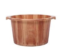 Veemoon Vasca per pediluvio in legno, vasca per pedicure, secchio per massaggio profondo dei piedi, secchio per bagno domestico, accessori per la cura delle gambe e dei piedi