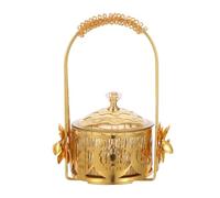 Veemoon Vassoio da Portata Eid Mubarak con Coperchio, Scatola Decorativa Mediorientale per Snack e Dolciumi Ramadan, Ciotola Leggera e Resistente per Centrotavola Festa Islamica