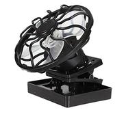 Veemoon Ventilatore Solare Nero a Risparmio Energetico in Plastico, Raffreddatore Portatile per Ufficio per Creare Un'atmosfera Estiva Piacevole