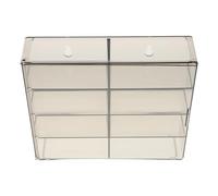 Veemoon Vetrina Impilabile per Modelli di Auto 8 Scomparti in Plastica Trasparente, Organizer Antipolvere per Macchinine Giocattolo Piccole, Scatola Espositiva Salvaspazio