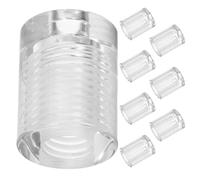 Veemoon Viti Distanziatrici Acriliche M8x10 Trasparenti 8 Pezzi per Montaggio a Parete Supporto per Cartelli Sospesi Hardware Pubblicitario per Espositori e Progetti Fai da Te