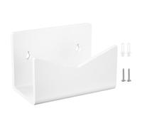 Veemoon Wall Mail Organizer, Acrylic Wall Mounted Mail Holder, Letter Holder per Ufficio e Scuola, Soluzione di Stoccaggio da Parete, Bianco, Design Minimalista
