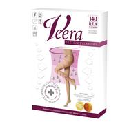 Veera Collant a Compressione Graduata 140 DEN, Colore Grigio, Taglia 2