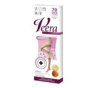 Veera Gambaletti a compressione 70 DEN Punta aperta, Colore Soleil, Taglia 1/2