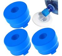 Veesper 3 Tappi riutilizzabili per brocche d'Acqua da 2-5 galloni, coperchi per Bottiglie a Tenuta stagna in Silicone Alimentare, Adatti per Bottiglie da 55 mm di Diametro