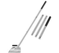 Veesper 47.2 Paletta per Sabbia a Manico Lungo, Pala per Metal Detector in Acciaio Inossidabile, rastrello antipulci a 3 sezioni Staccabile per Caccia al Tesoro in Spiaggia