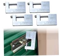 Veesper 4pcs da 96 mm di lucchetti di Container di Ferro con 3 Chiavi, lucchetti Resistenti alle meteorologi per Garage, Magazzino, Container, cancelli e deposito all'aperto