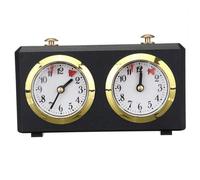 Veesper Orologio da Scacchi Timer Orologio da Scacchi Meccanico da Gioco Vintage Conta su/Giù Portatile per la Partita a