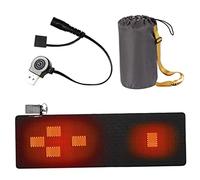 Veesper Rivestimento del Sacco a Pelo riscaldato, 3 Livelli di Riscaldamento USB Riscargabile Sacchetto a Pelo riscaldato CAMPORE CAMPORE Campo Nero