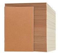 VEESUN 50 Pack Quaderni A5 Pagine Bianche: Taccuini per Scuola Ufficio e Viaggio Blocco Note Multifunzionale con Copertina Kraft,Regalo di Cartoleria per Back to School Studenti e Adulti