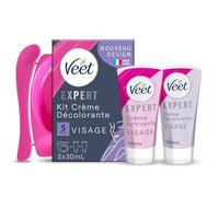 Veet - Crema decolorante speciale per viso, 2 x 30 ml, lotto di 2