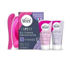 Veet - Crema decolorante speciale per viso, 2 x 30 ml, lotto di 2