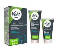 Veet Men Intim-Depilazione - Crema depilatoria per la zona intima, per uomini - Tubo da 100 ml e balsamo per la cura da 50 ml