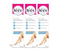 Veet Crema Depilatoria Pelli Sensibili 200ml x3, per Gambe, Braccia, Ascelle e Zona Bikini, 600 ml, Maxi formato