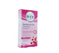 VEET EASY GEL - 40 strisce di cera fredda per corpo e gambe, per pelli normali, senza sfregamento, depilazione a lunga durata