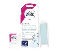 Veet Bandas De Cera Pure Facial Piel Sensible 40 Un
