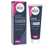 Veet Expert Crema depilatoria per corpo e gambe - Crema depilatoria per tutti i tipi di pelle, incl. pelle sensibile, 100 ml