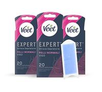 Veet Expert, Strisce Depilatorie Viso Pelli Normali 60 Strisce, 3 confezioni
