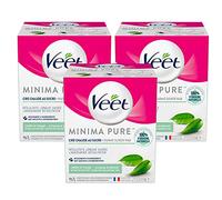 Veet Minima Zucchero Cera - 100% Ingredienti di origine naturale per una morbidezza duratura - Tè verde (2 pezzi)
