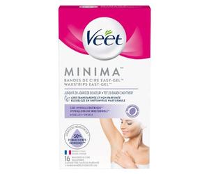 VEET PURE - 16 strisce di cera fredda ascelle, pelli sensibili, raccomandate dai dermatologi - Epilazione a lunga durata (16 bande, 16)