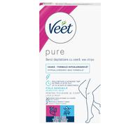Veet Pure - strisce depilatorie gambe e corpo - pelle sensibile - 20 pezzi